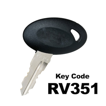 Bauer RV KEY, RV351  , Black, Egg Shaped, Precut KEY-RV-351
